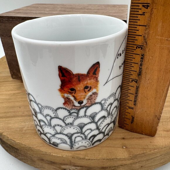 Dear Prudence for Urban Outfitters Fox Says Fancy a Brew Mug Animal Themed Mug F - Picture 9 of 10